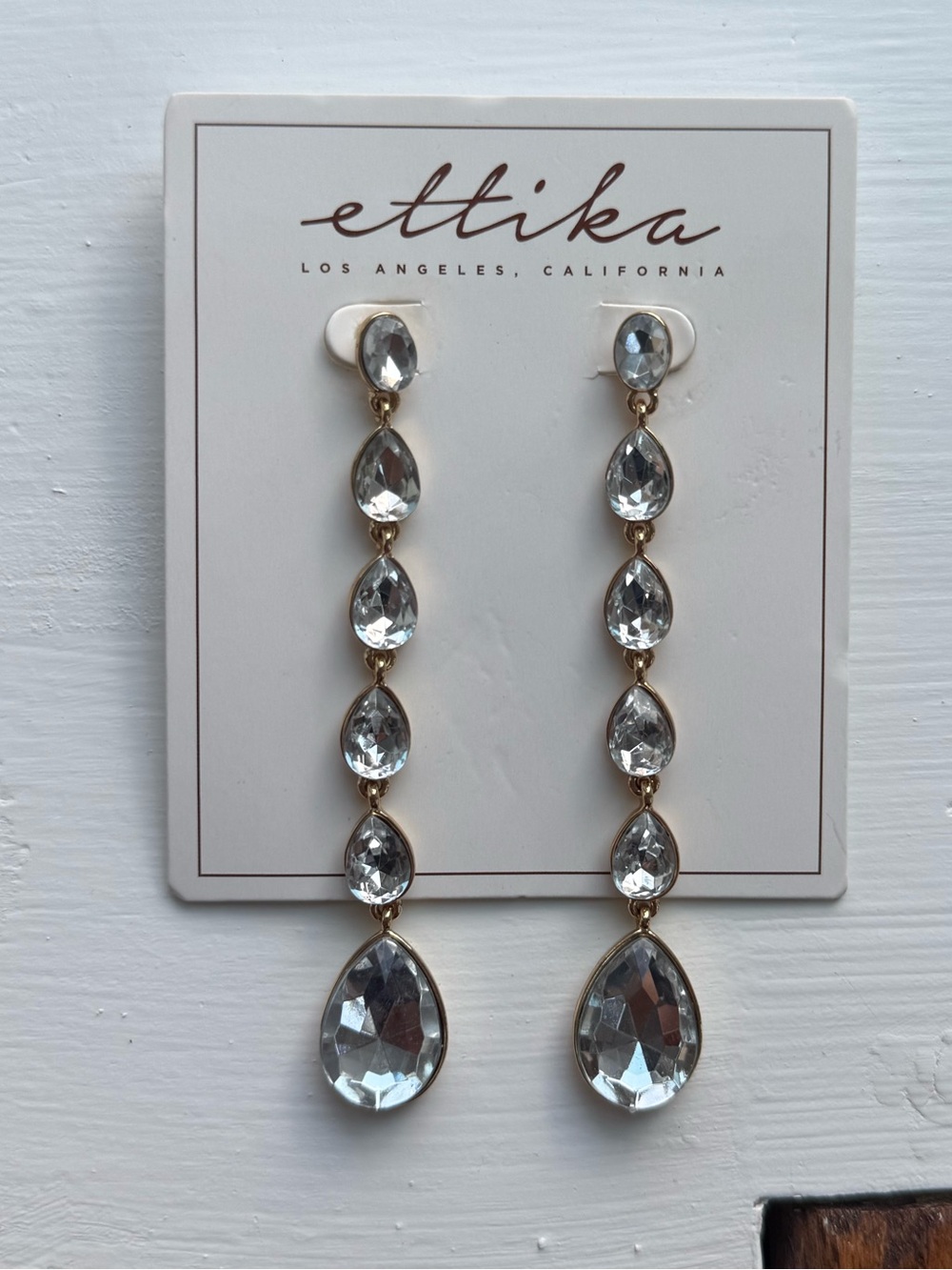 Ettika Crystalized Drop Earrings